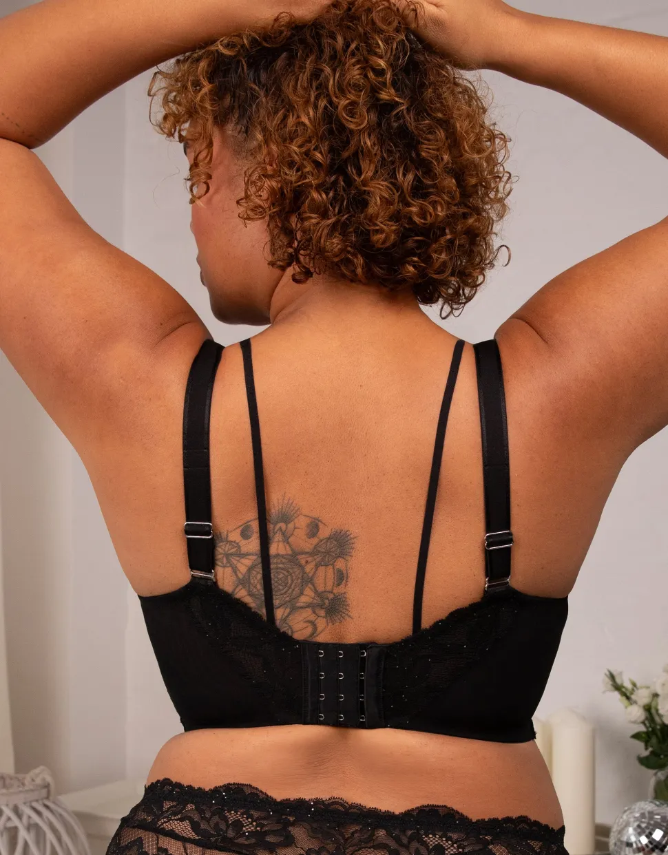 BH True Glam black + BH-Kette Jewel