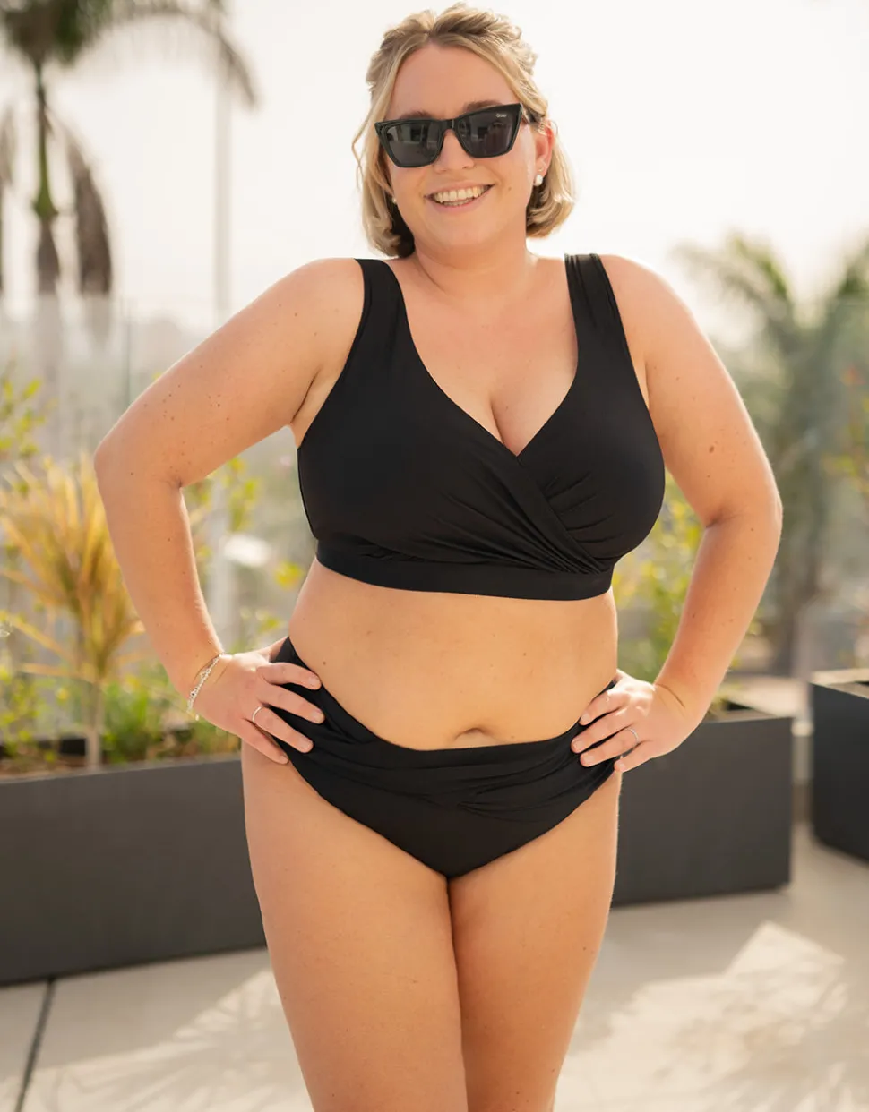 Bikini-Top ohne Verschluss Porto black