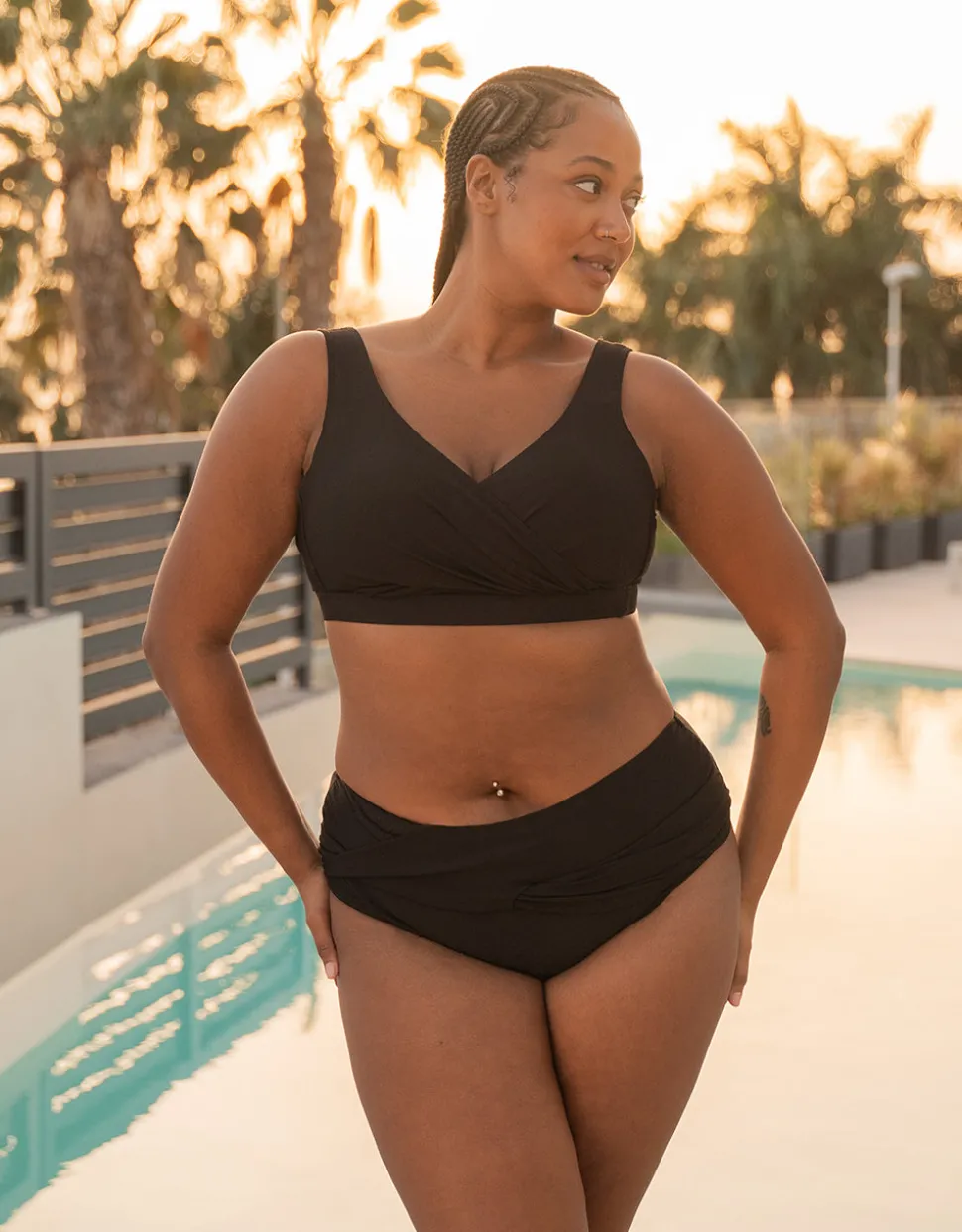 Bikini-Top ohne Verschluss Porto black