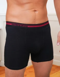 Boxershorts black/bordeaux