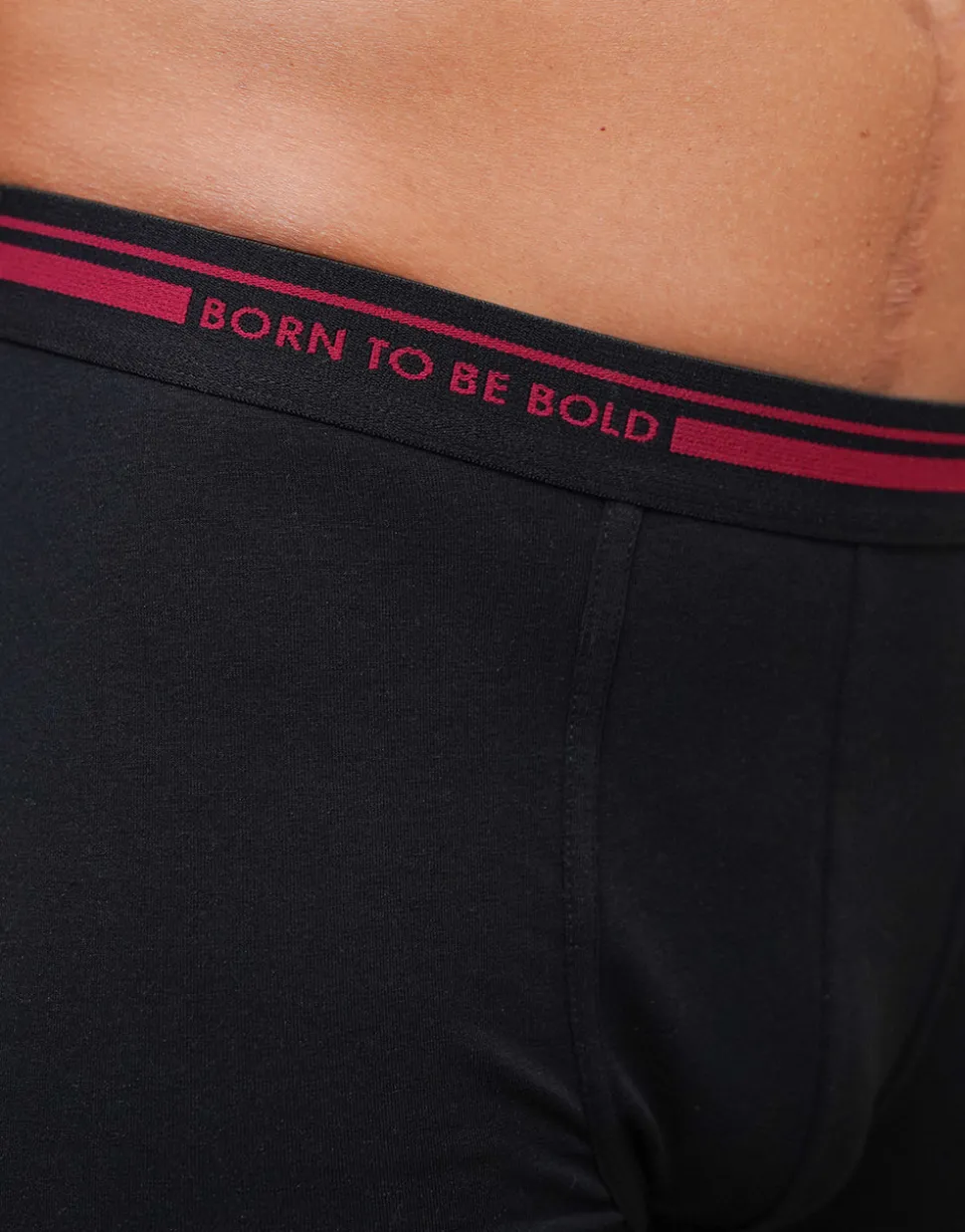 Boxershorts-Set black/bordeaux