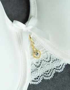 Bra Charm Diamond Heart