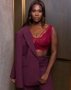 Bralette Elva Glam bordeaux
