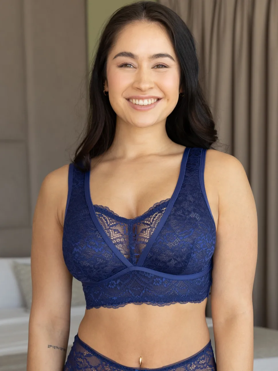 Bralette-Set 2x Eliana marine/pale