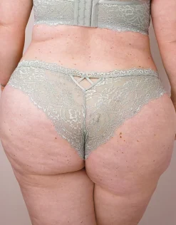 Brazilian-Slip Eliana Satin sagegrey