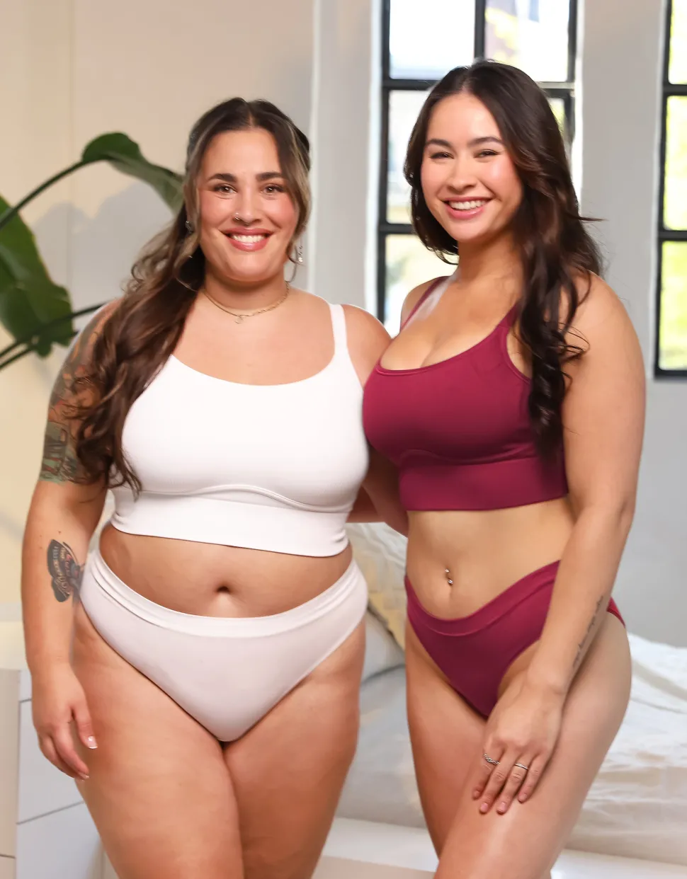 Bustier-Set 2x Freeda bordeaux