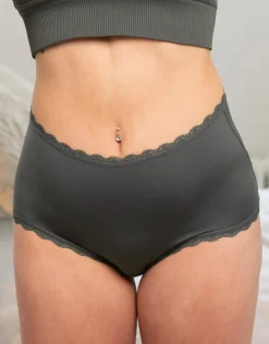 High-Panty Basic olive