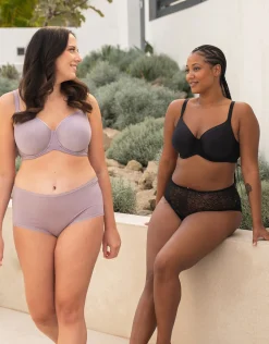 High-Panty Basic violetgrey