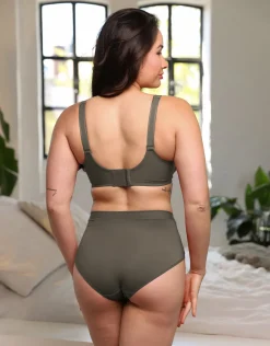 High-Panty Cozy Basic olive