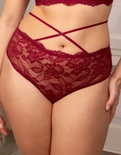 High-Panty Glam bordeaux