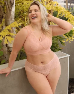 High-Panty Lace Basic bellini