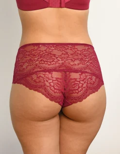 High-Panty Lace Basic bordeaux