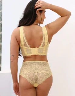 High-Panty Lace Basic butter