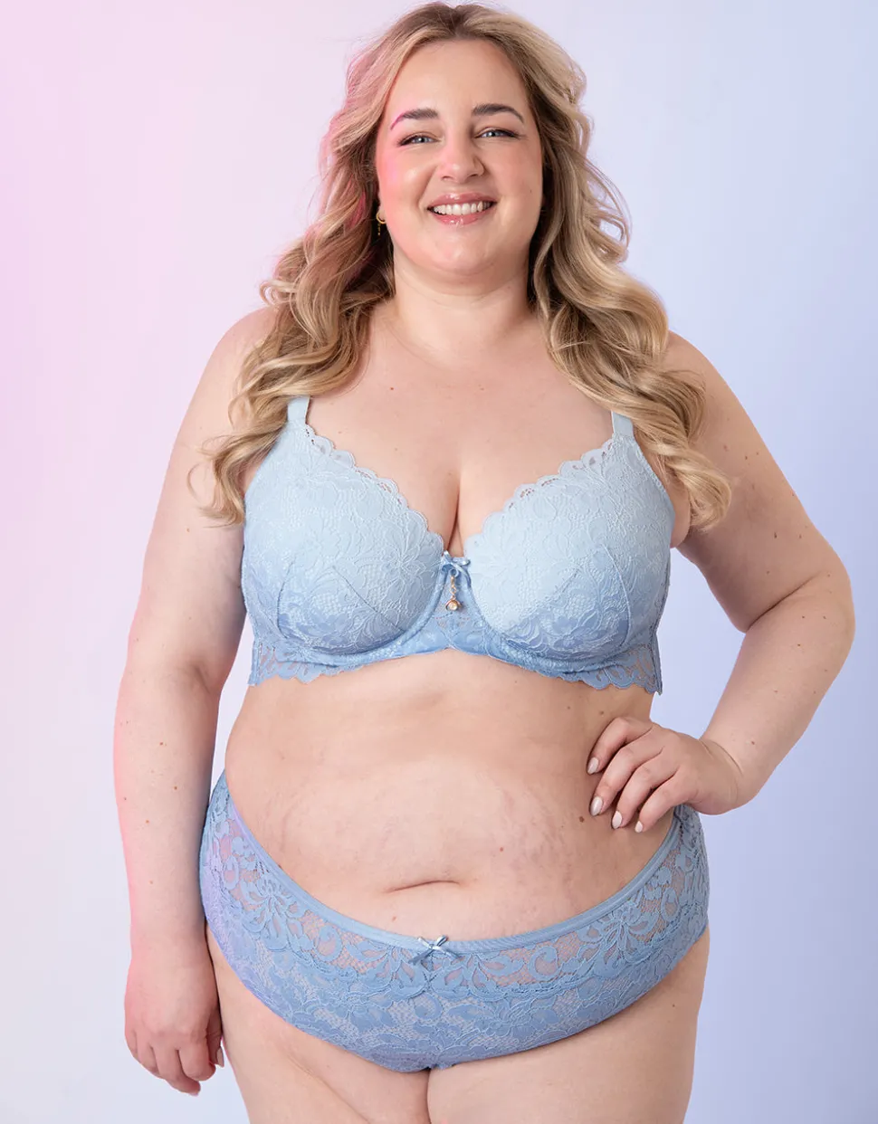High-Panty True Luna ombré sky