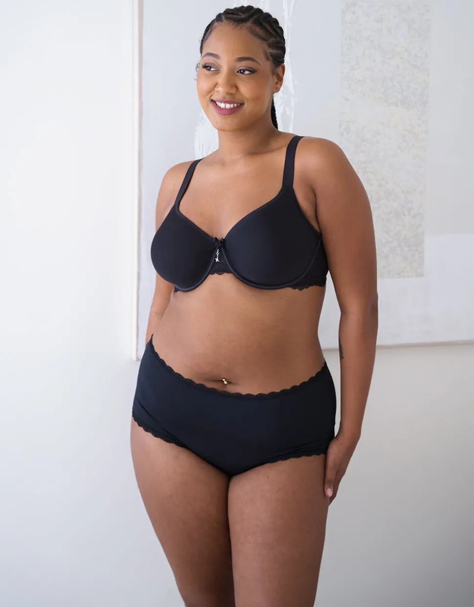 High-Panty-Set 2x Basic black