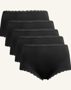 High-Panty-Set 5x Basic black