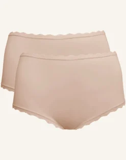 High-Panty-Set 2x Basic cappuccino