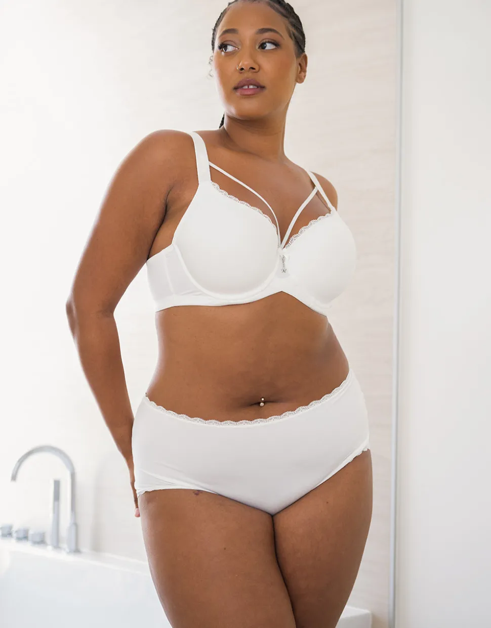 High-Panty-Set 2x Basic ivory