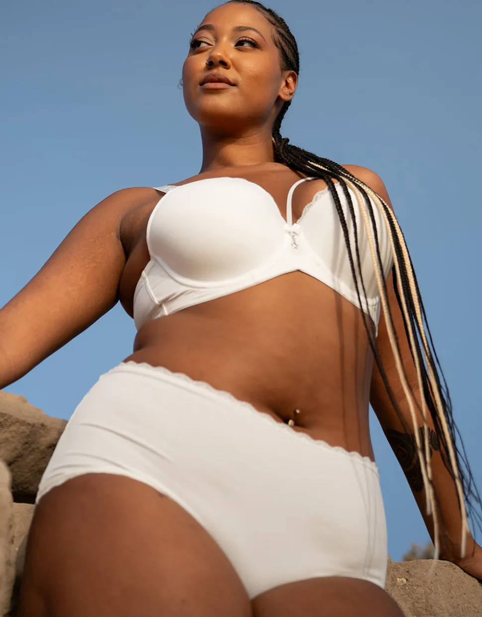 High-Panty-Set 5x Basic ivory