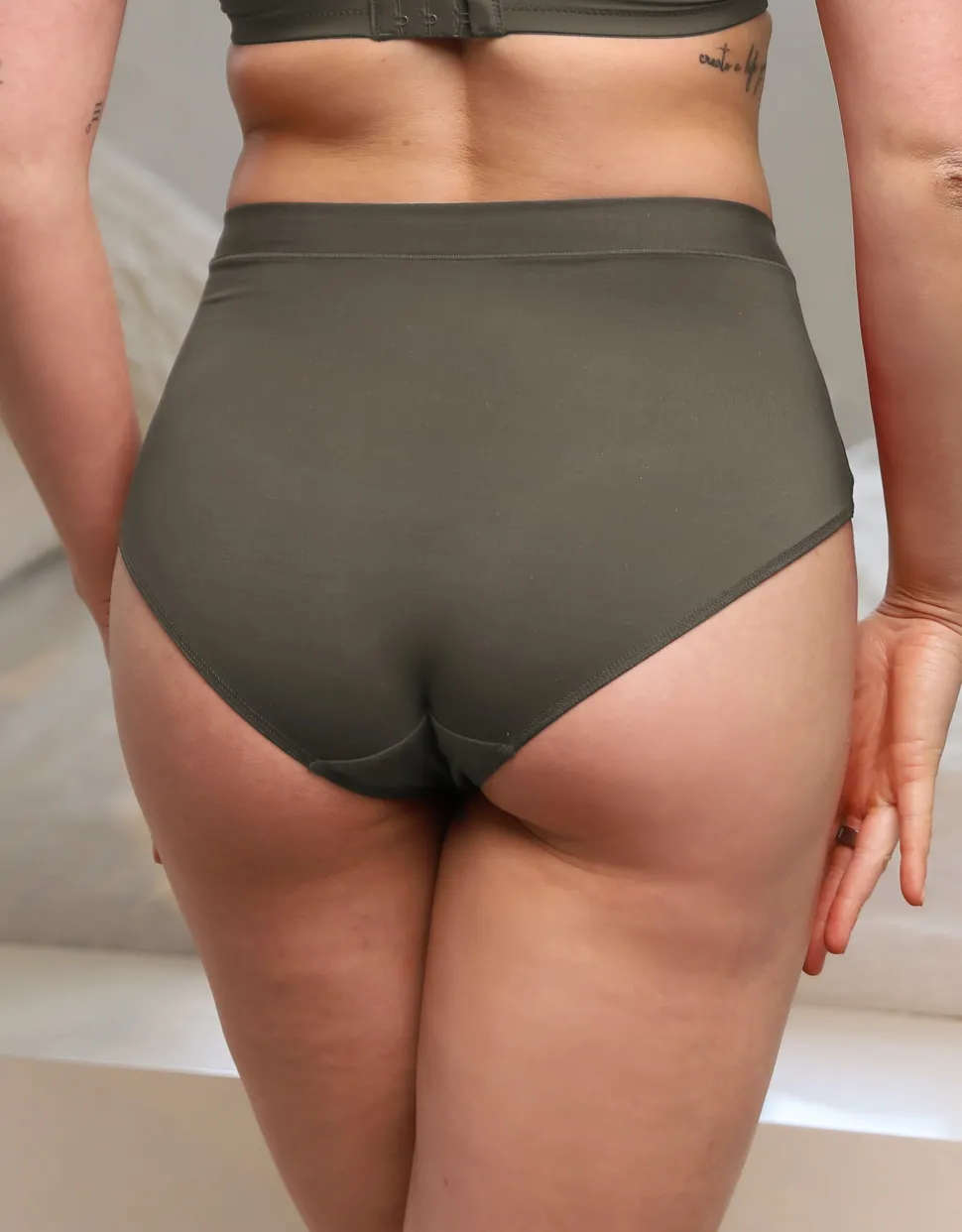 High-Panty-Set 2x Cozy Basic olive