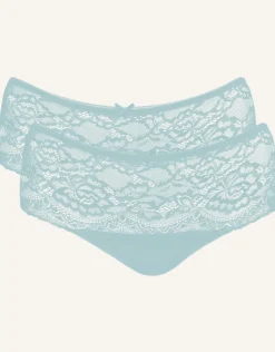 High-Panty-Set 2x Lace Basic sagegrey