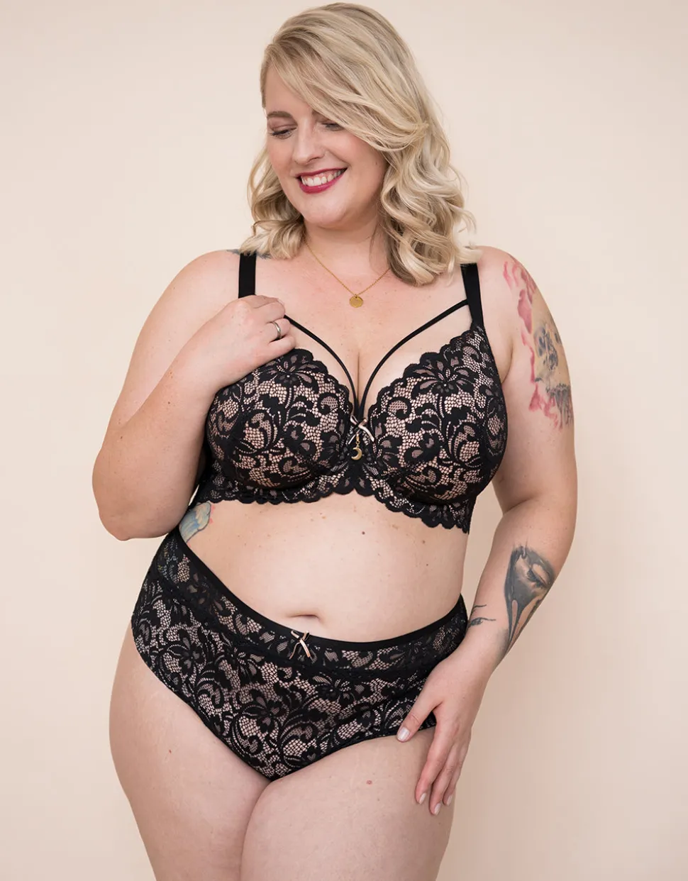 High-Panty/String-Set True Luna night