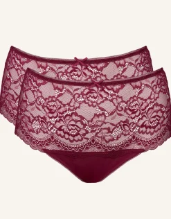 High-String-Set 2x Lace Basic bordeaux