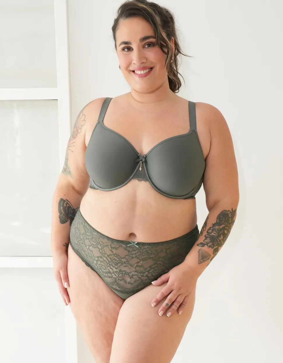 High-String-Set 2x Lace Basic olive