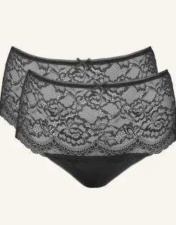 High-String-Set 2x Lace Basic black