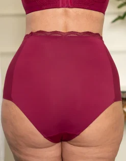 High-Waist-Panty Clara bordeaux