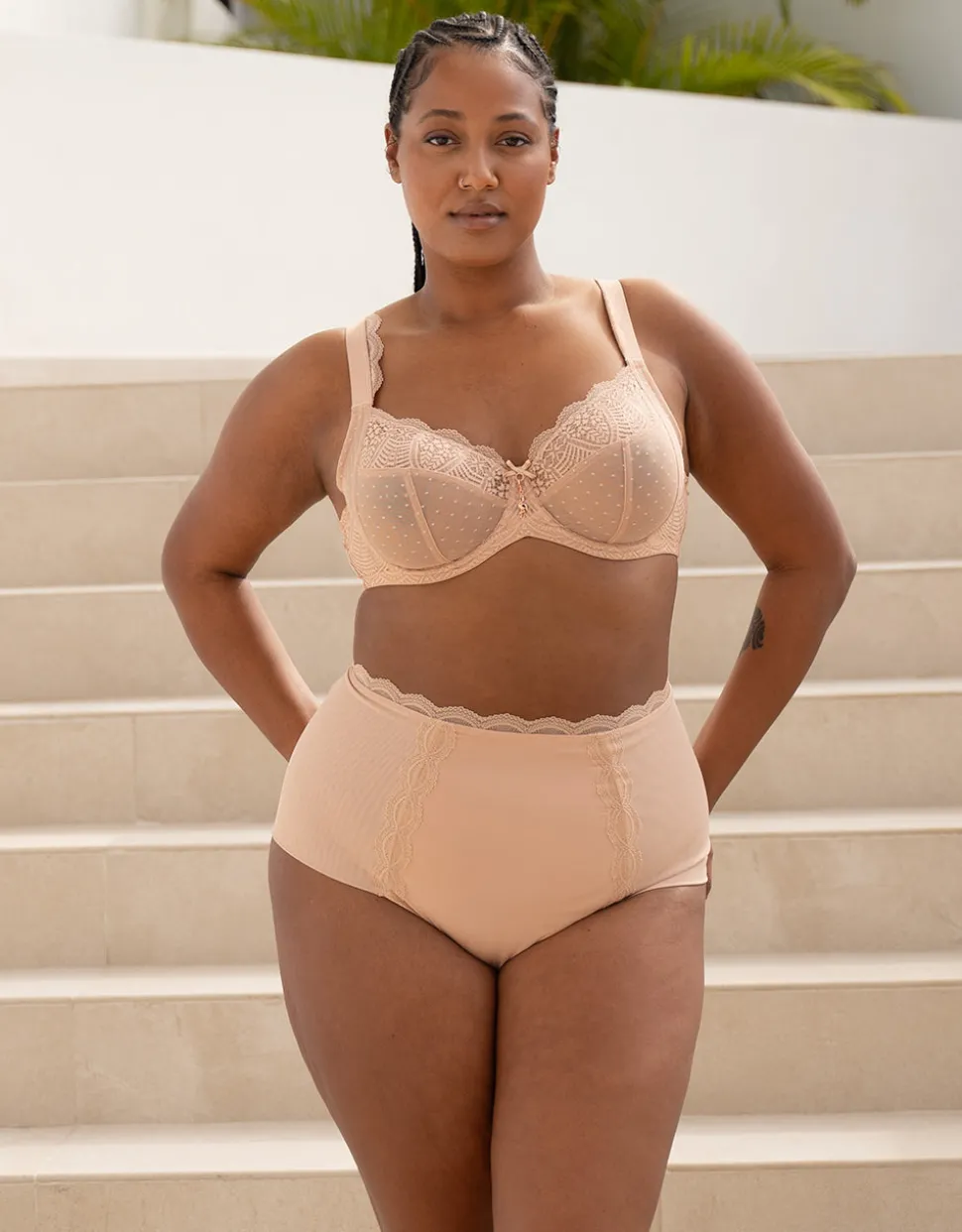 High-Waist-Panty Clara cappuccino