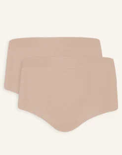 High-Waist-Panty-Set 2x Cozy Basic sand