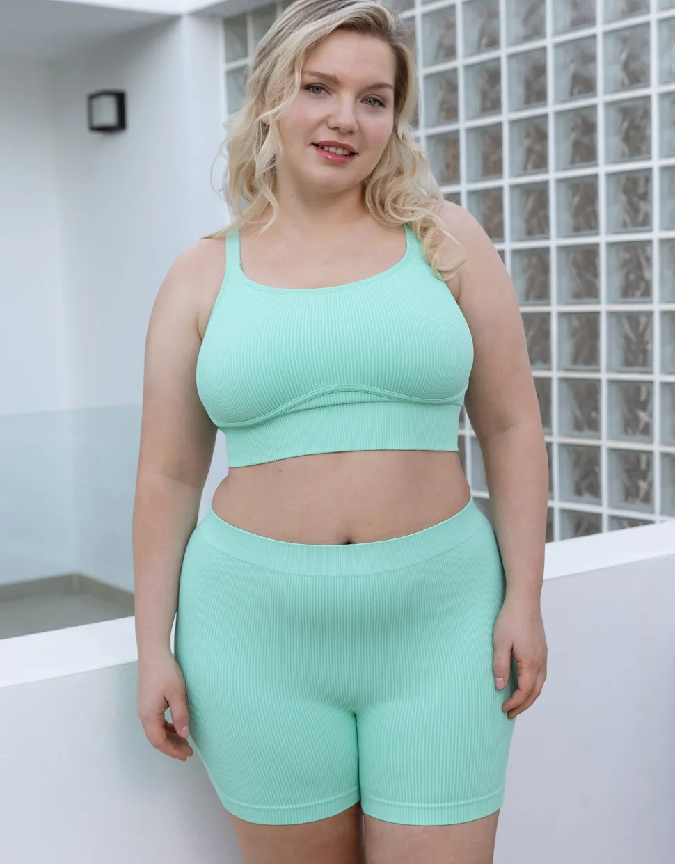 High-Waist-Shorts Freeda mint