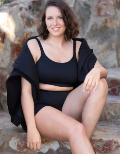 High-Waist-Shorts-Set 2x Freeda black