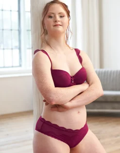 Panty Clara bordeaux
