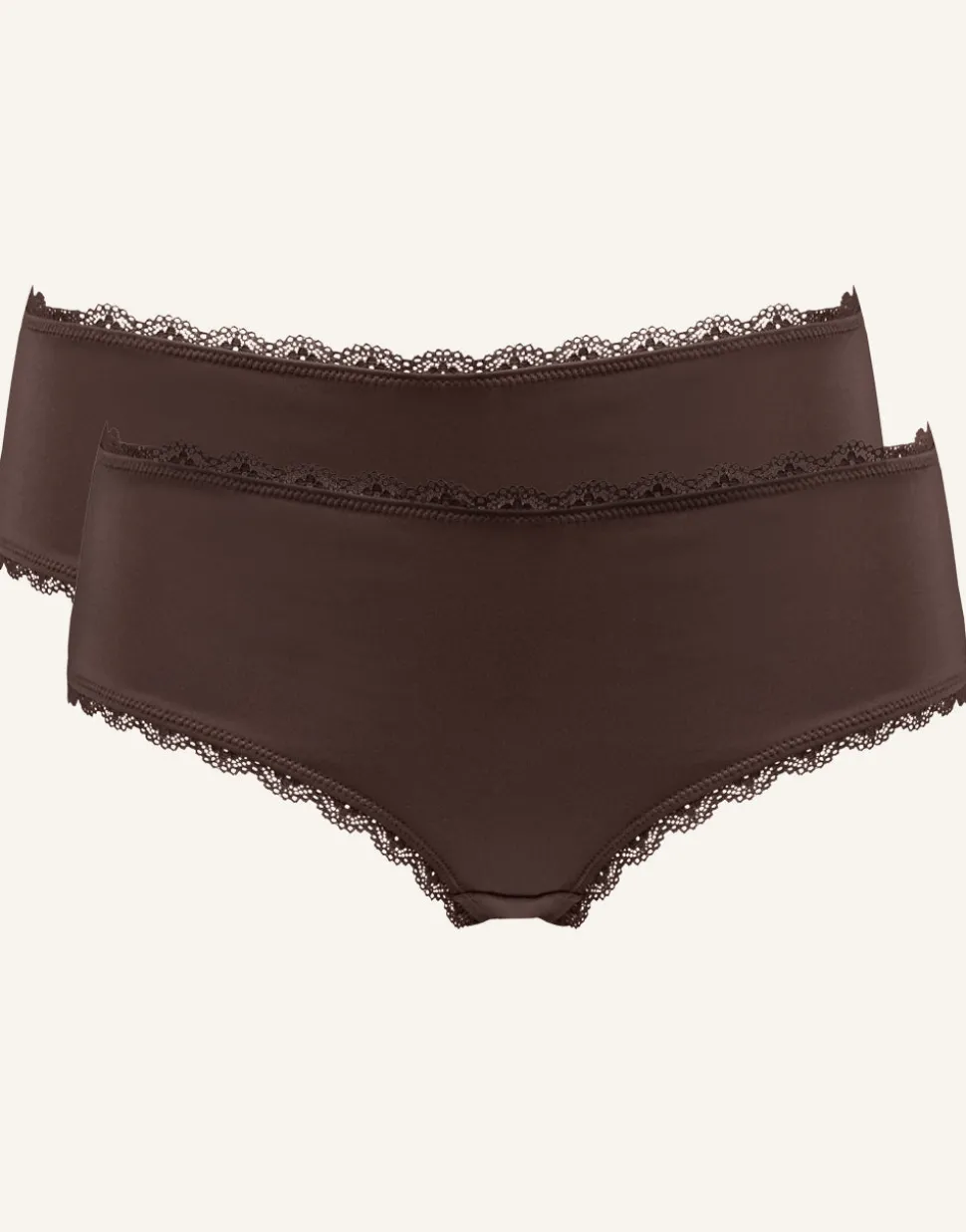 Panty-Set 2x Basic mocca