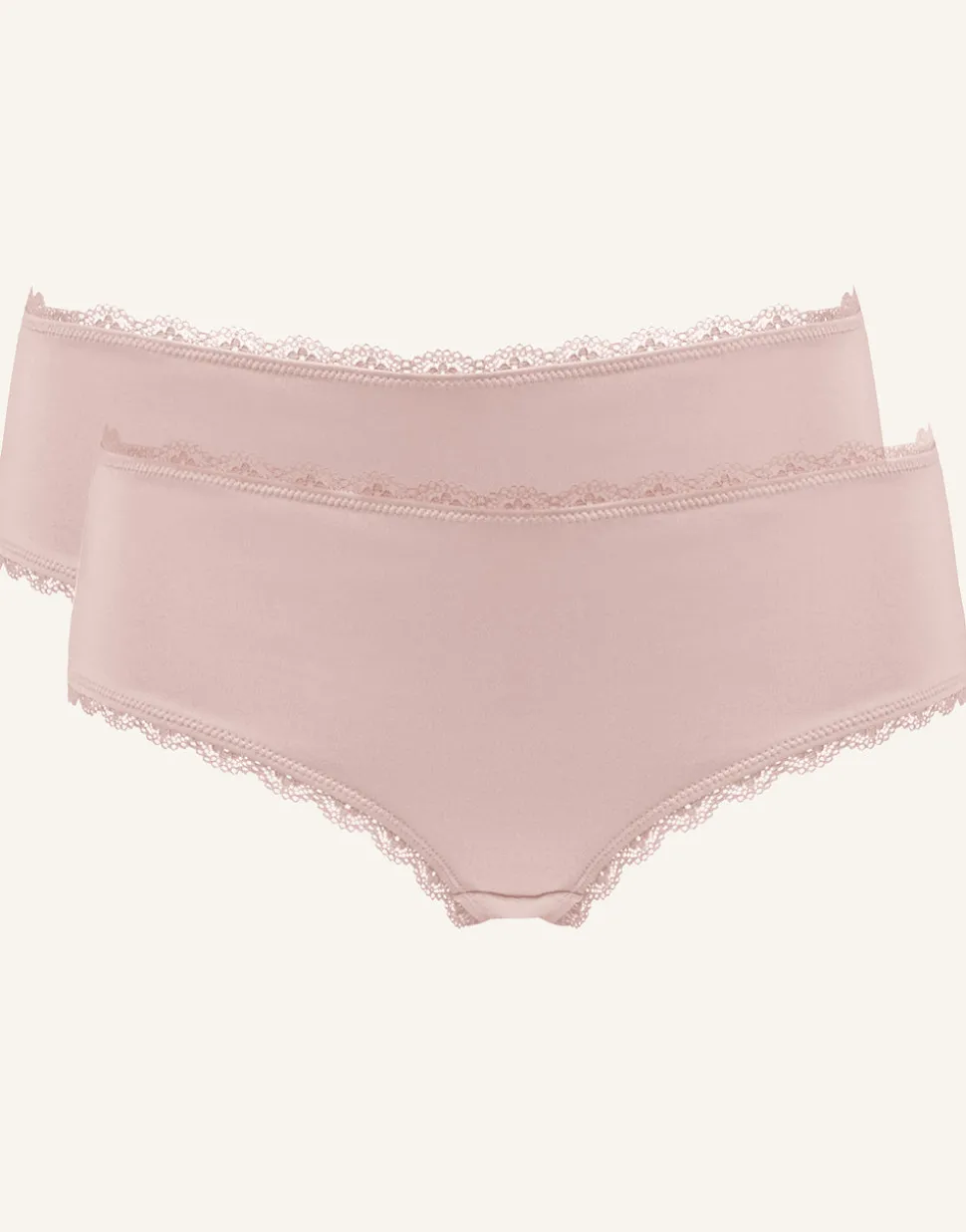 Panty-Set 2x Basic rose