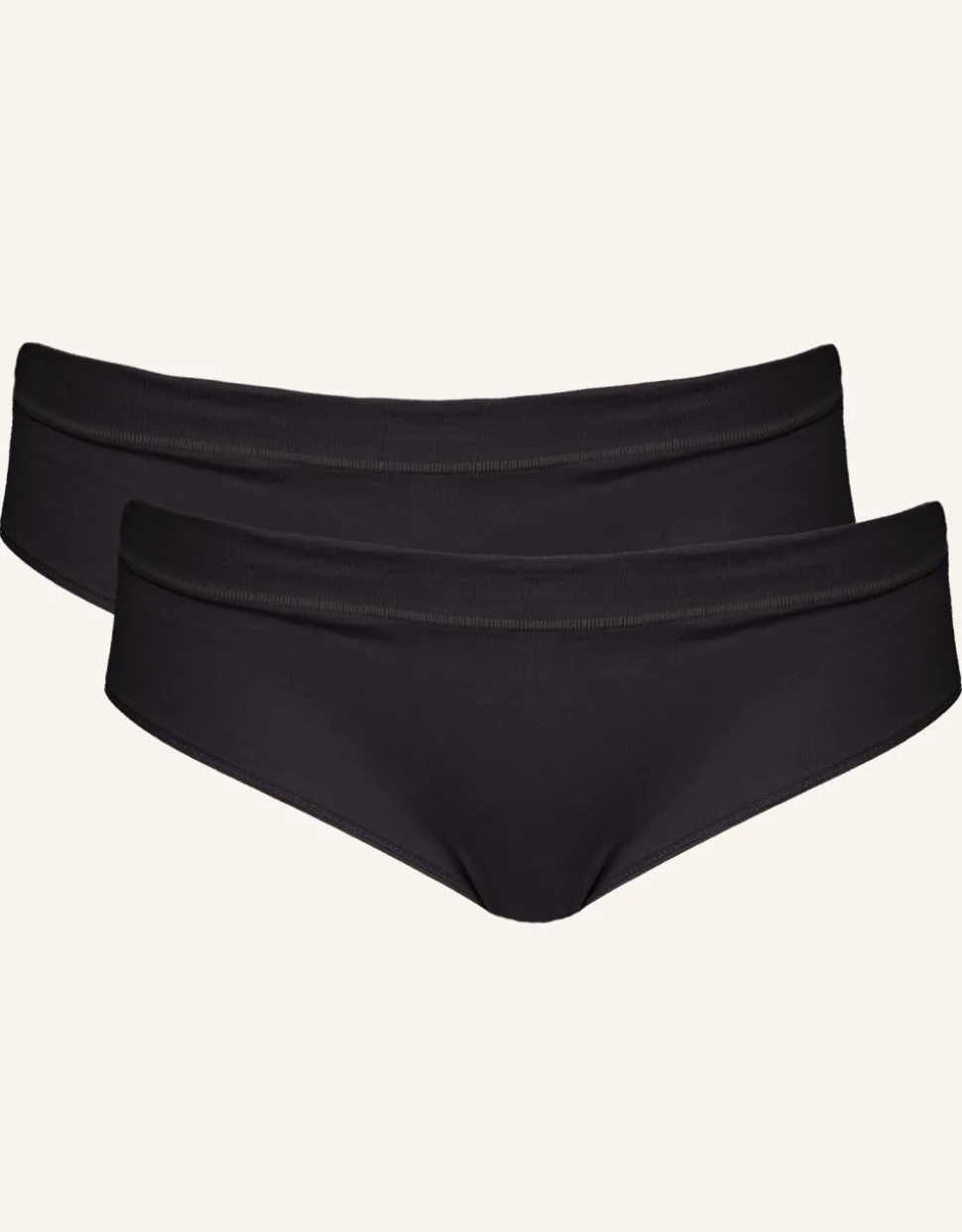 Panty-Set 2x Cotton Basic black