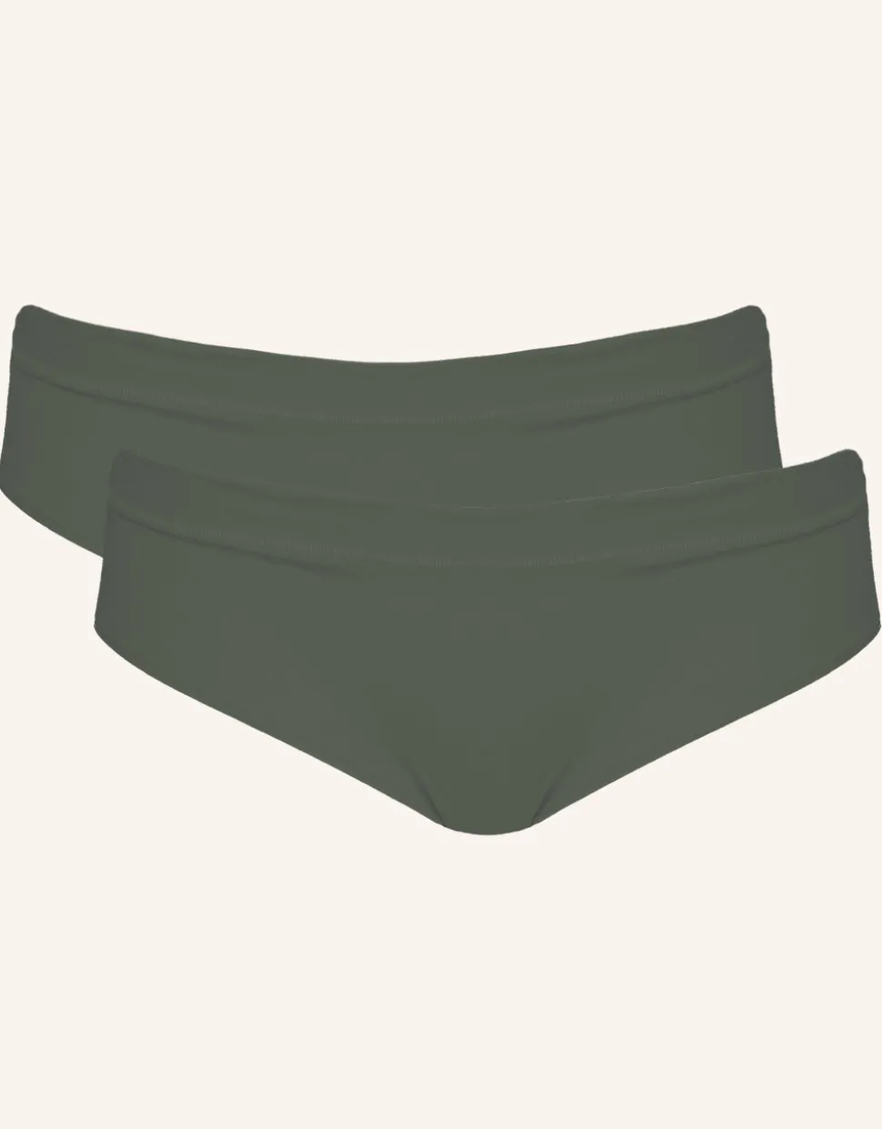 Panty-Set 2x Cotton Basic olive