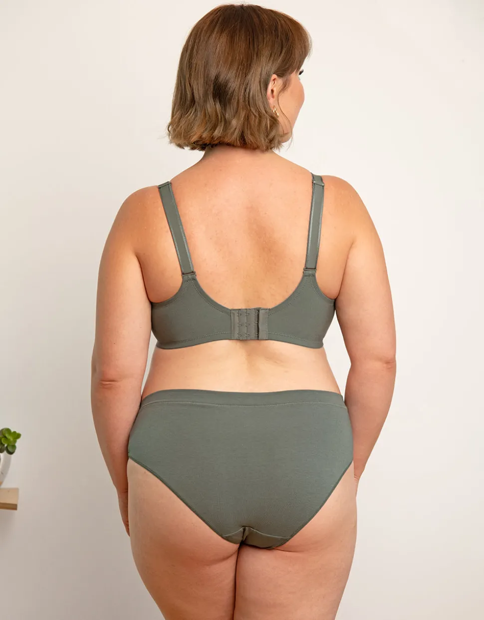 Panty-Set 2x Cotton Basic olive