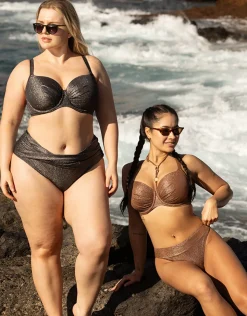 Schalen-Bikini-Top Valencia Glam bronze