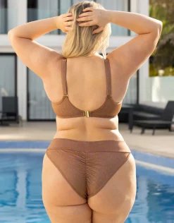 Schalen-Bikini-Top Valencia Glam bronze