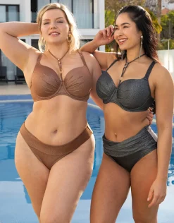 Schalen-Bikini-Top Valencia Glam bronze