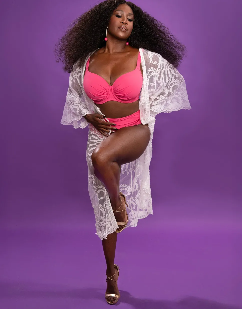 Schalen-Bikini-Top Valencia Chic flamingo
