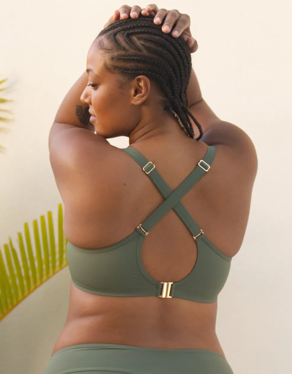 Schalen-Bikini-Top Valencia olive