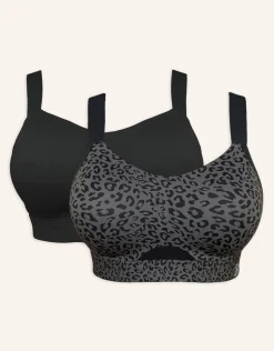 Sport-BH-Set 2x Jive black/leo