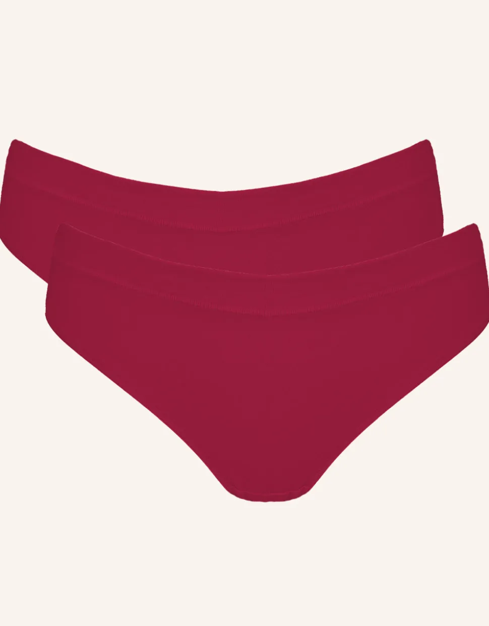 String-Set 2x Cotton Basic bordeaux