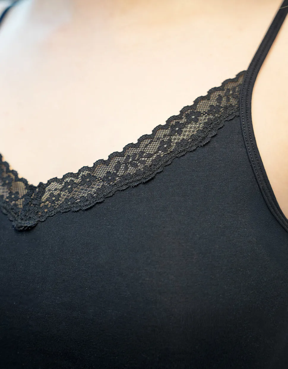 Top-Set 2x Cotton-Lace black